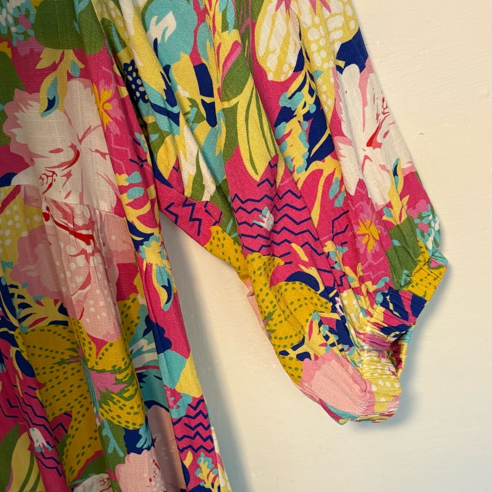 UMGEE Elora Split Neck Floral Dress - Picture 7 of 11